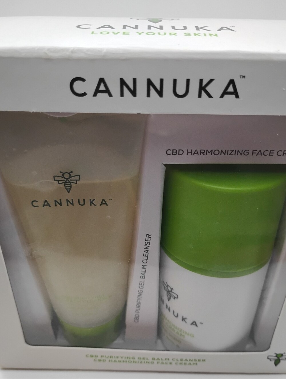 Cannuka CBD Purifying Gel Balm Cleanser & CBD Harmonizing Face Cream Set